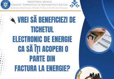 INFORMARE privind acordarea tichetelor electronice de energie,conform O.U.G. nr. 35/30.06.2025